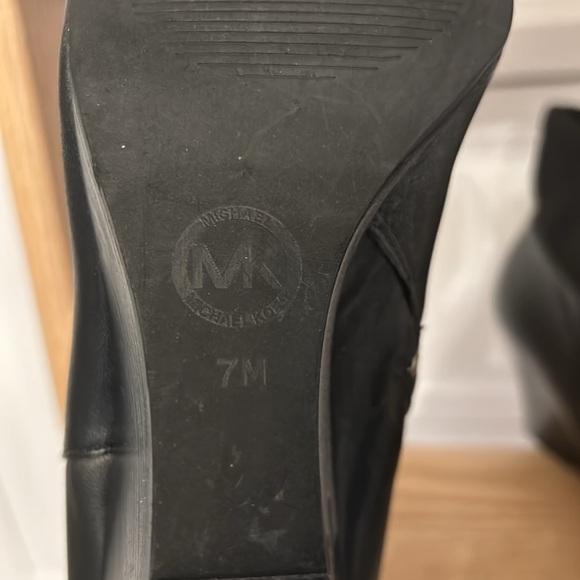 Michael Kors “Bromley” black leather wedge ankle boots, size 7 - Picture 5 of 5